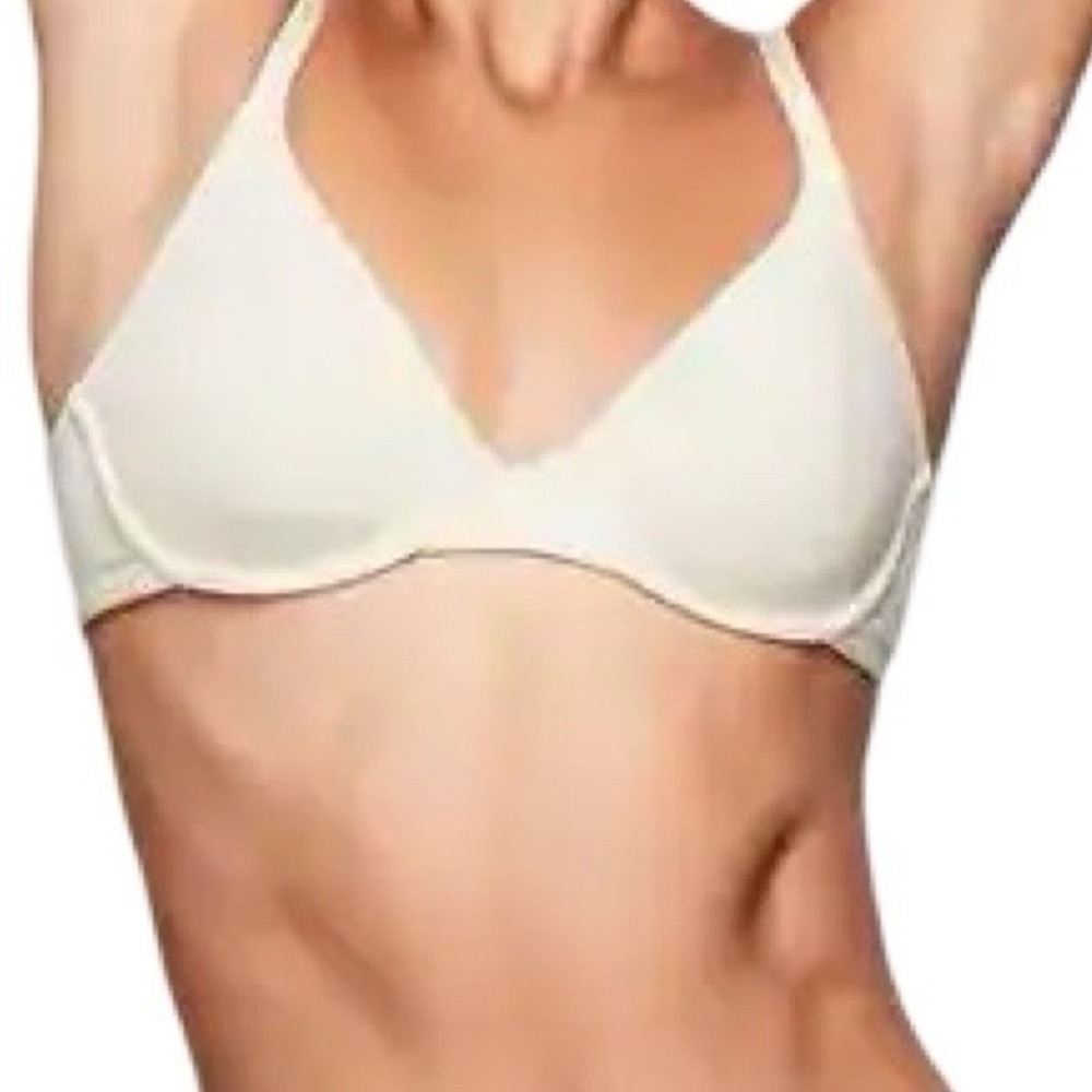 Skims Cotton Jersey Tshirt Bra - Bone - NWT - 34a